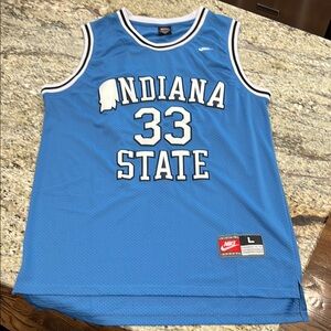 Nike Blue and White Athletic Tank Top